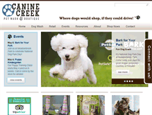 Tablet Screenshot of caninecreek.com